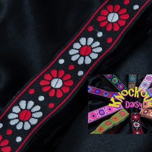 Jacquardband 1"25mm Knock Out Gänseblümchen 3 Yards & Up