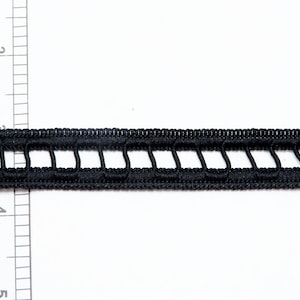 Fold over Braid 3/4&quot; Black - 5 Yards