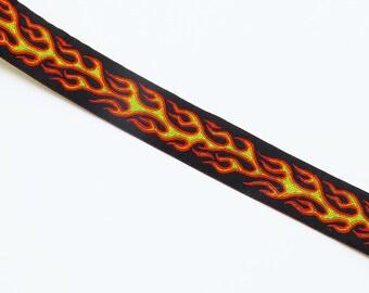 Flames Jacquard Ribbon 1