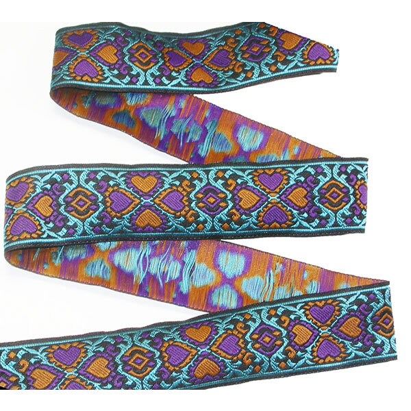 Jacquard Ribbon 1 25mm or 1 3/8 35mm Hearts & Etsy