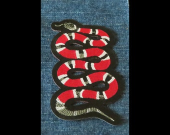 Coral Snake Iron on Woven Patch Applique - Etsy Australia Coral Snake Iron on Woven Patch Applique - Etsy Australia