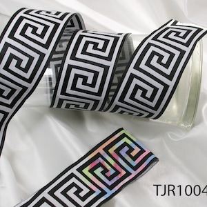 Stili di divertimento monocromatico Suite 9 jacquard nastro 2"(50mm)