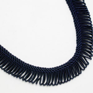 Braid 1/2&quot; (13mm) Looped Navy Blue Rayon 10 yards