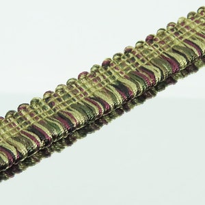 Fringe Fancy decorateurs 3/4 "19mm Salie Roest Goud Zwarte Wijn lus Geprijsd gesneden op maat naaien trim poppen maken lamp ambacht
