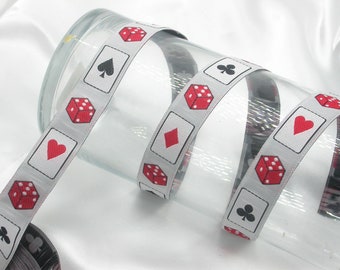 Casino Thema JacquardBand 3/4" 5 Meter