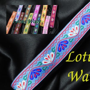 Jacquardband 1 "25mm Lotus Wave 3 Yards & Up