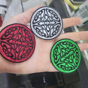 Celtic Round Patch  2 1/2" high Iron On Patch Applique
