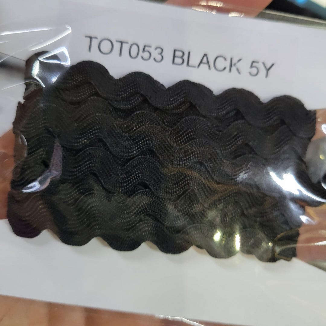 Ric Rac 5mm Nylon Zig Zag Sewing Trim 5 Yards Black - Etsy