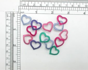 Heart Jumble Patch Embroidered Iron On Applique