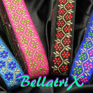 Jacquard Band 1" 25mm BellatriX Floral 3 Yards & Up