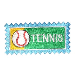 Tennis Patch Embroidered Iron On Applique