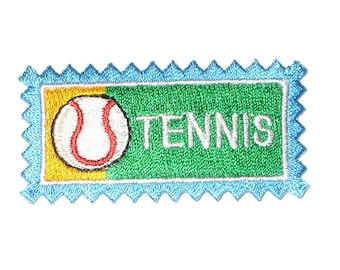 Toppa da tennis ricamata con ferro sull'applique