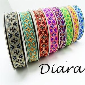 Cinta jacquard 1" 25 mm Diara 3 yardas y más