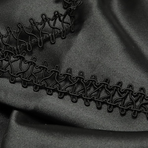 Zopf 7/8 &quot;22mm Schwarz Rayon 3 Yards Nähgarn Lampe, Kostüm Bordüre