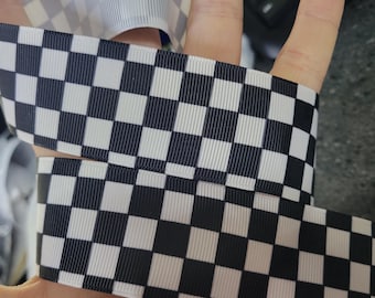 Grosgrain Ribbon 1 1/2" Checker Board 5 Yards