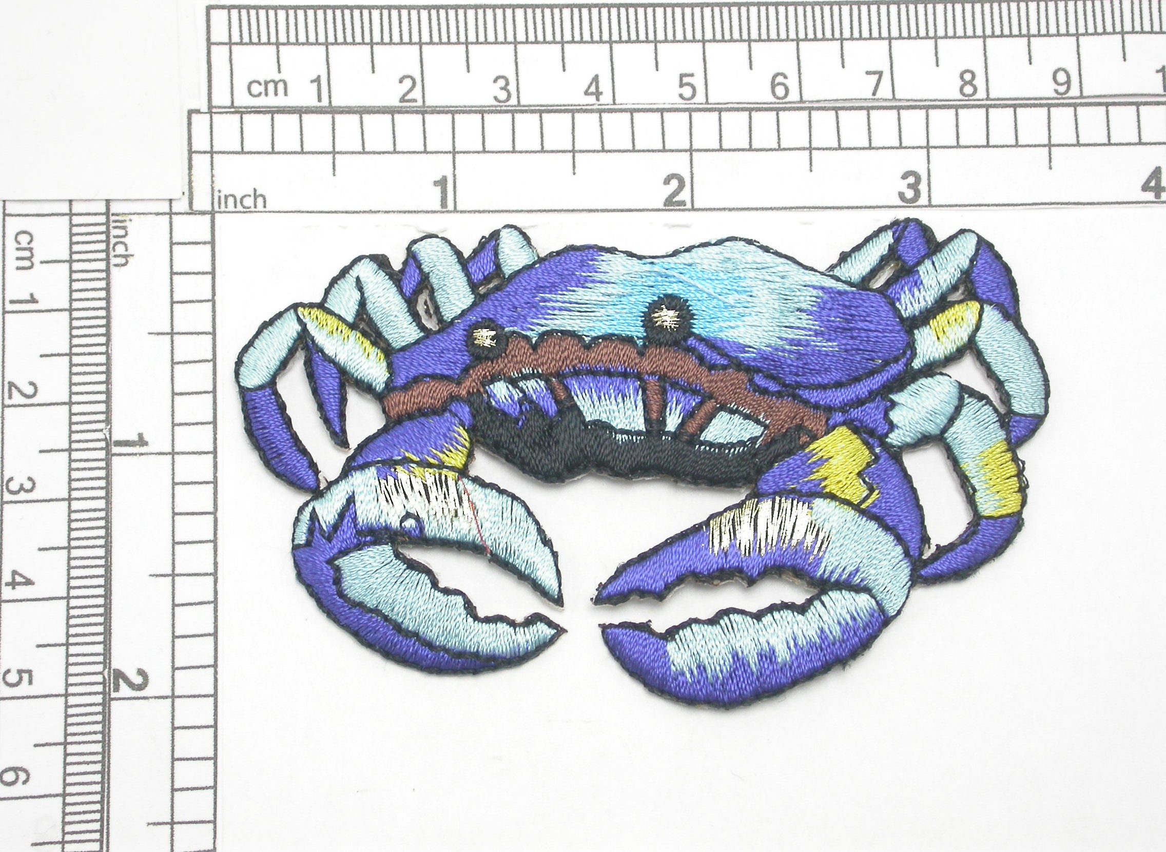 Patch Thermocollant Crabe – Écusson Brodé à Repasser Ou Coudre, DIY