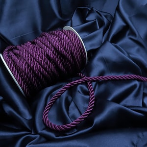 3 Werft 3/20,3 cm 10mm Dekoschnur Dekoschnur Aubergine