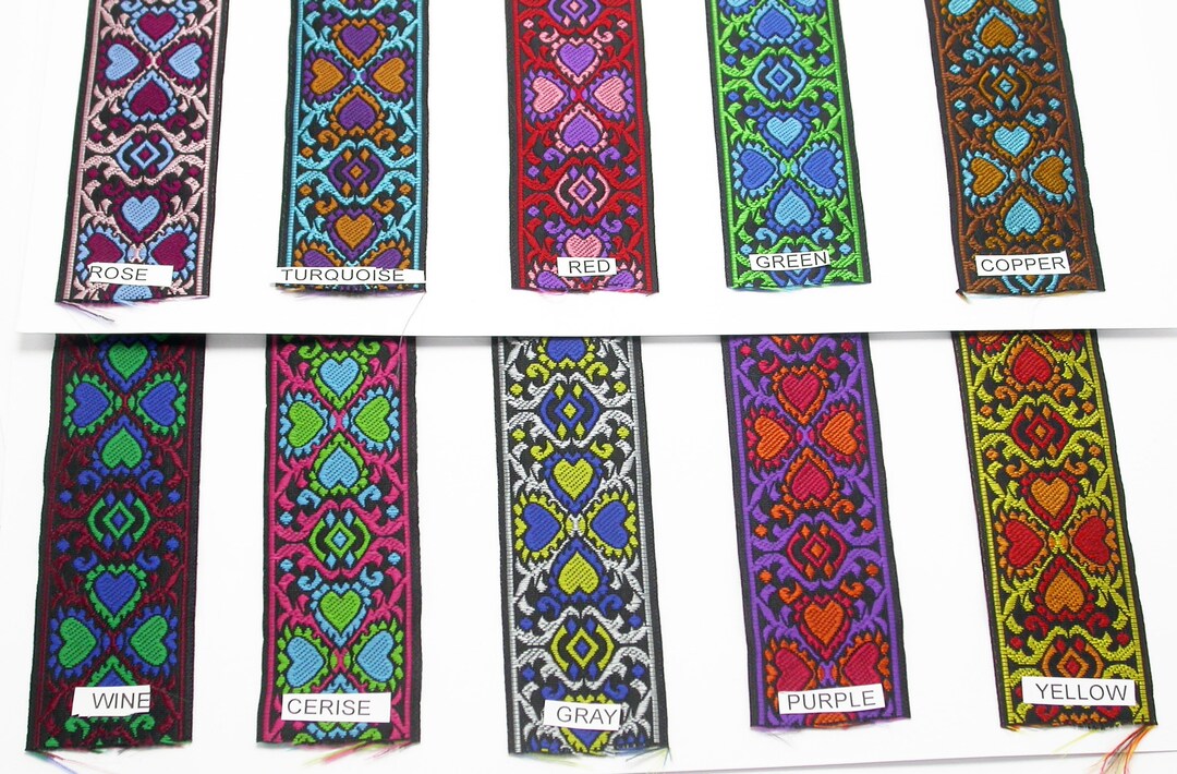 Jacquard Ribbon 1 3/8