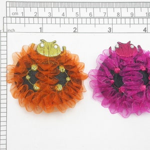 Lady Bug Taffeta Iron On Patch Applique   Measures 2&quot; high x 2&quot; wide approximately
