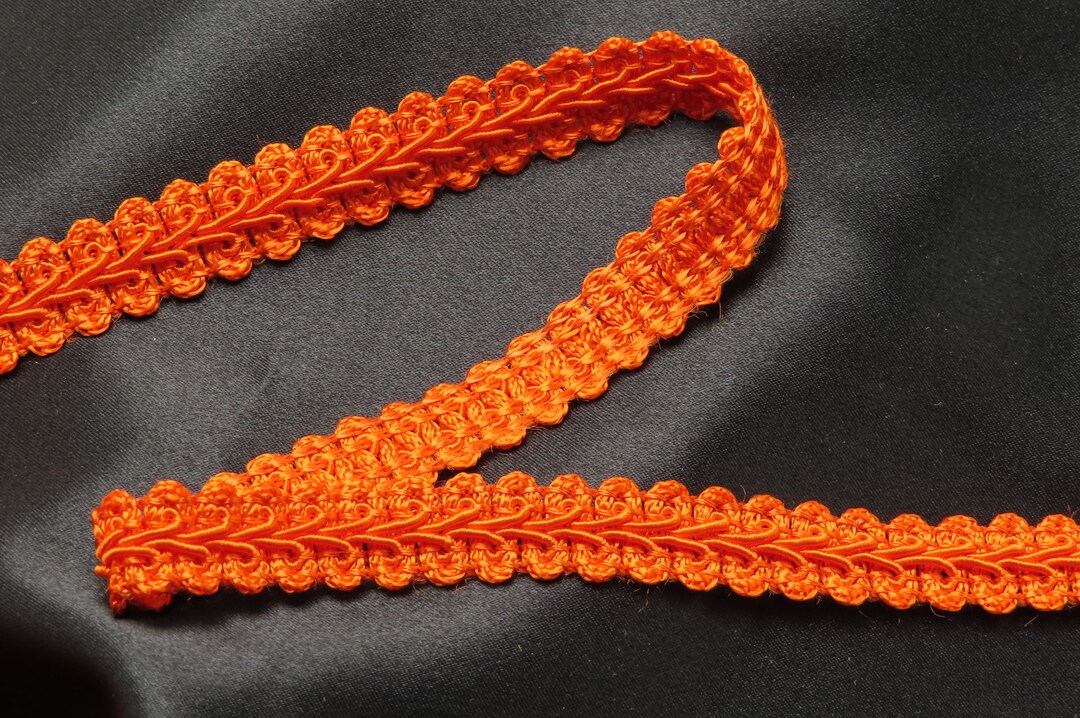 Gimp Braid 5/8 16mm Wide Orange 1015 Gimp 3 Yards & up Sewing