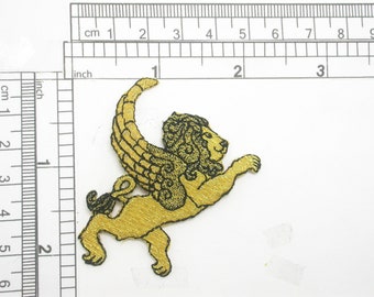 Zodiac Leo Applique Lion Embroidered Iron On Patch 2 1/4" x 2 1/4"