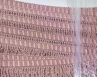 Rose Pink Bullion Fringe - 2 3/4" Drop, Per Yard, Viscose