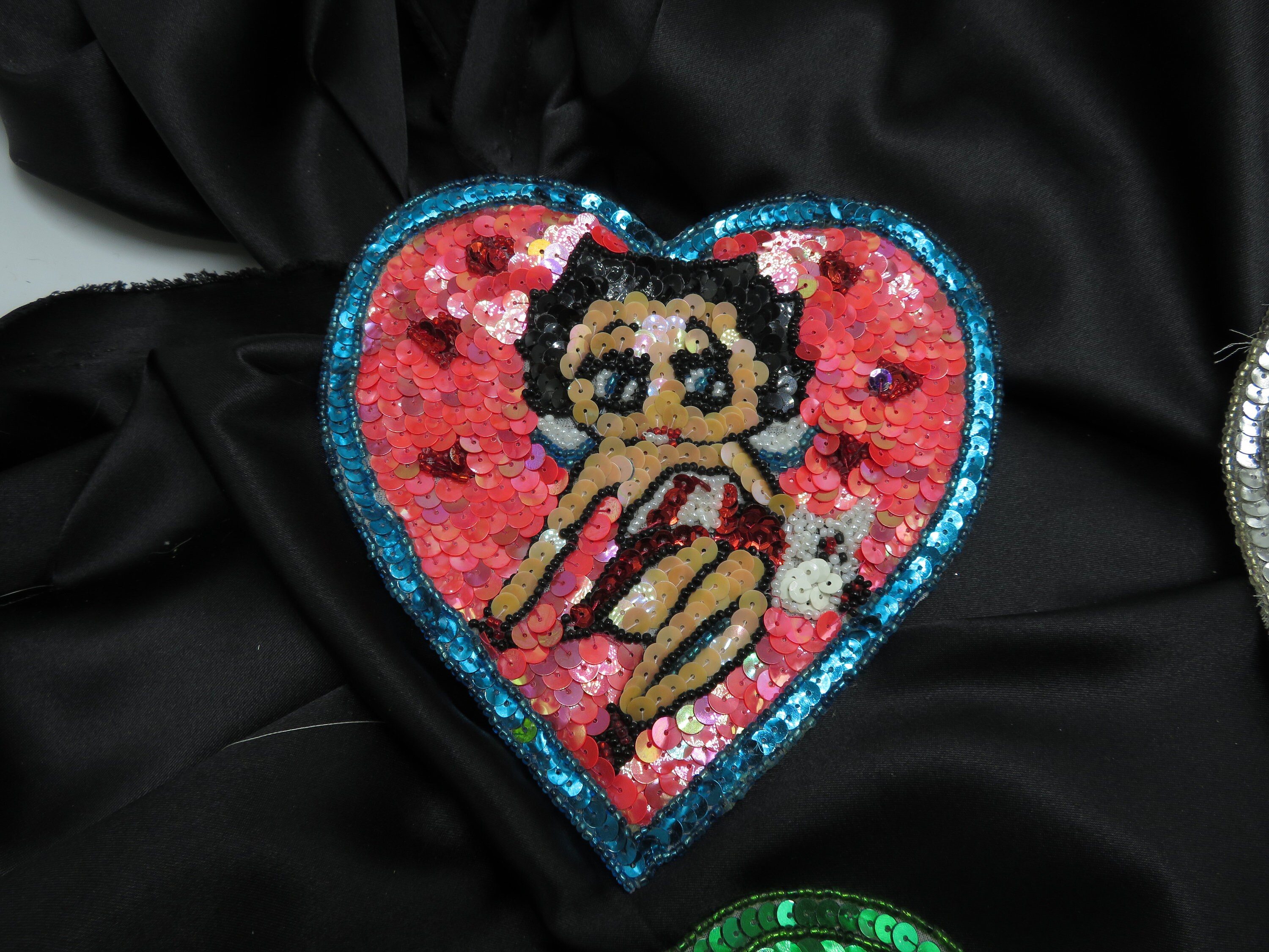 セルロイドベティブープ Betty Boop Sequin & Bead Patch Large 6