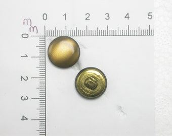 4 x Metal Buttons 15mm Shank with Brushed Bronze Finish