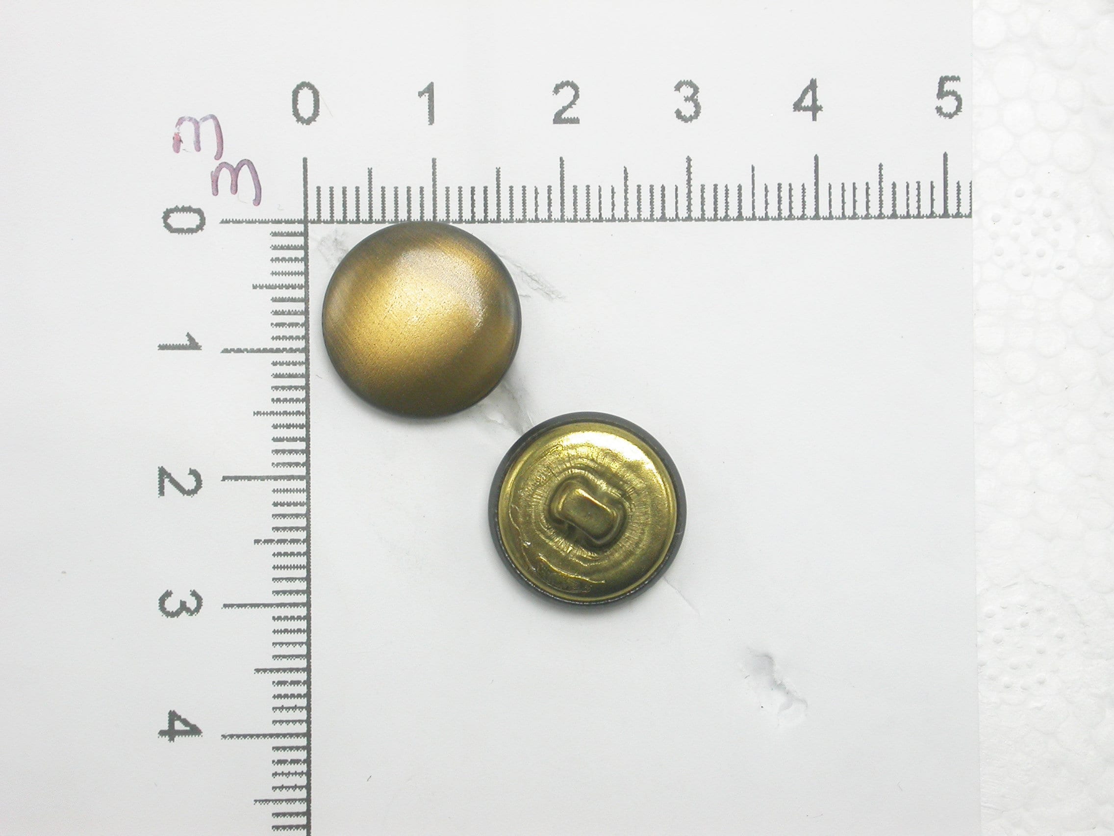 4 X Metal Buttons 15mm Shank With Brushed Bronze Finish - Etsy