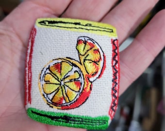 Orange Slices Country Food Abstract Iron On Patch Applique