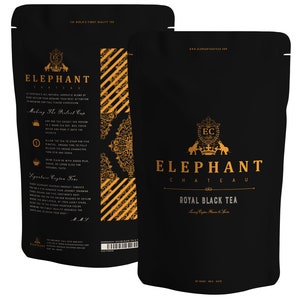 Ceylon Black Tea | Delicious Iced Tea & Hot Tea | 100 Cups | Aromatic Flavorful Black Tea |  Brew Guide Included | Elephant Chateau