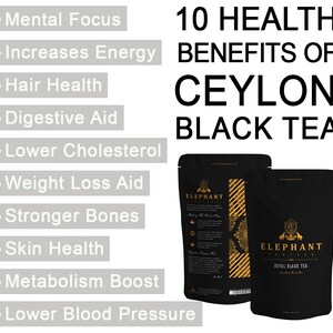 Flowery Ceylon Black Tea Delicious Nuwara Eliya Tea English Style 100 Cups Fresh Loose Leaf Mountain Grown Hand Plucked image 5