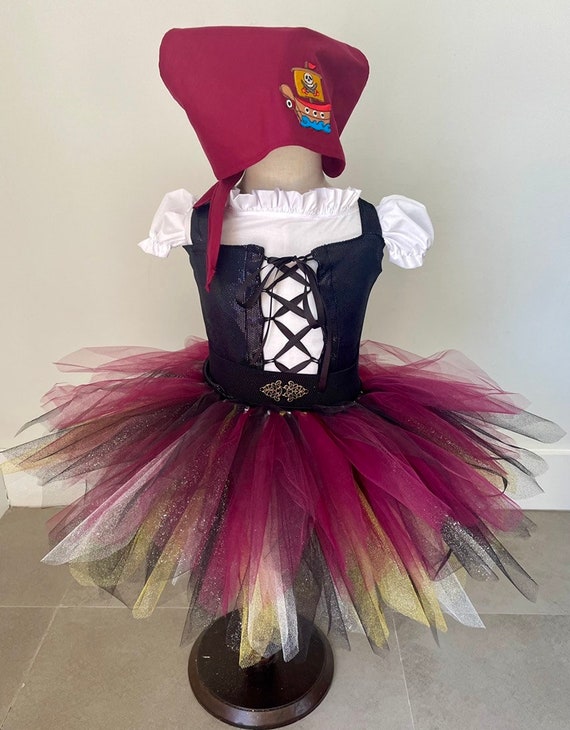 pirates theme party dress Burgundy Pirate Costume