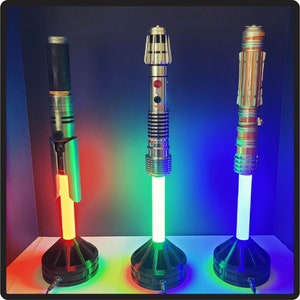 Desk Stand for Lightsaber - Plug in (no batteries Lightsaber Hilt NOT INCLUDED)