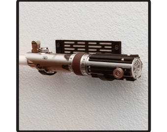 Lightsaber Wall Mount - Fits all Lightsabers / Legacy Lightsabers - Horizontal Stand - Hilt with Blade