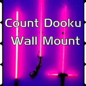 Count Dooku Lightsaber Wall Mount - Vertical