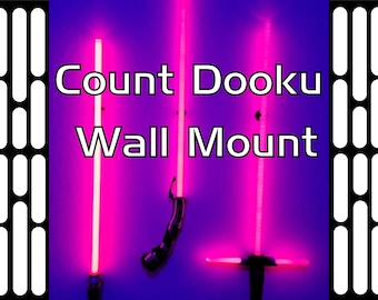 Count Dooku Lightsaber Wall Mount - Vertical