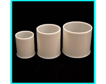 Bottomless Open Cups Set of 3 Floating Acrylic Pour Split Cups