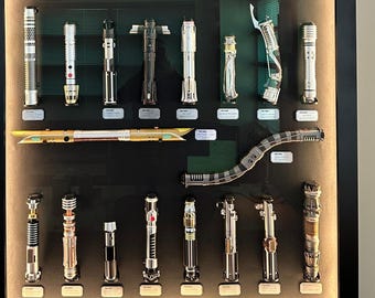 Lightsaber Hilt Wall Mount with retaining 1" Blade Plug - Vertical