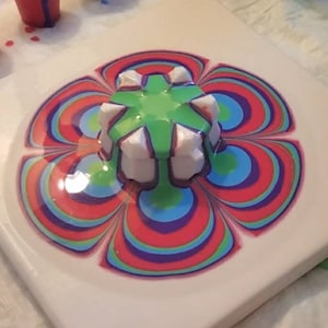 Flower Pour Cup - Reverse Flower Dip - Acrylic Paint Pouring Split Cup