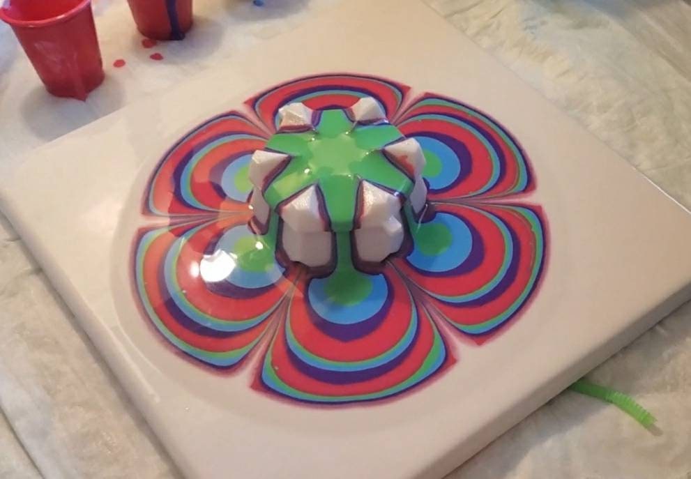 Flower Pour Cup Reverse Flower Dip Acrylic Paint Pouring Split Cup