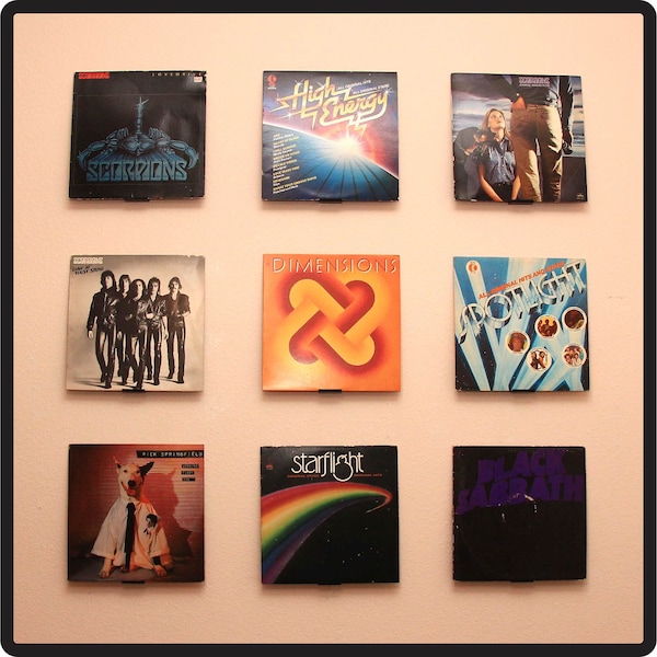 Vinyl Record Collection Display Stand - Wall Mount - Shelf