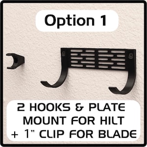 Lightsaber Wall Mount - Fits all Lightsabers - Horizontal Stand - Hilt with Blade