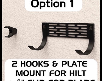 ライトセーバー壁掛けマウント - すべてのライトセーバーに適合 - 水平スタンド - 柄とブレード