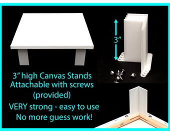 Attachable Canvas Stands, 3 inch Risers, Acrylic Pouring Tools