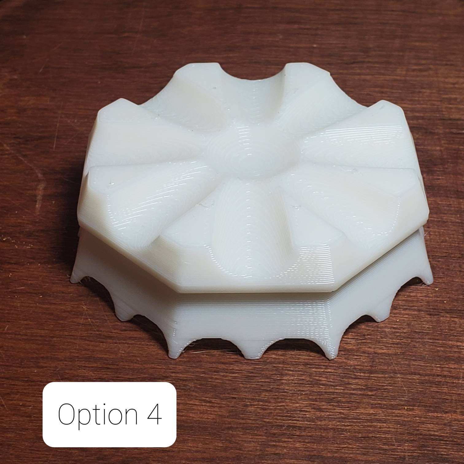 8 Petal Flower Pour Cup with optional interchangable bases Reverse