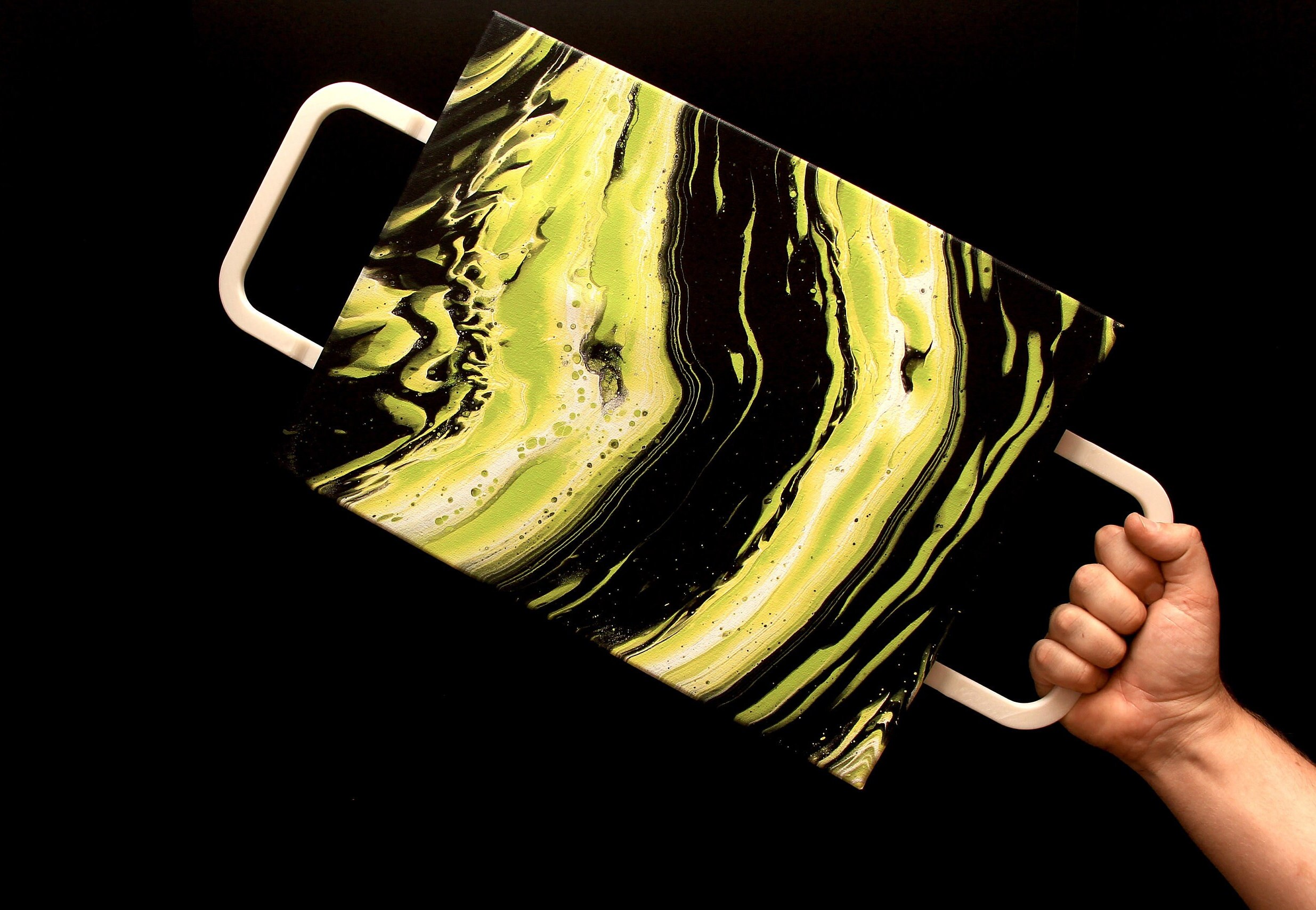 Attachable Canvas Handles Acrylic Pouring Tools Fluid Art Etsy