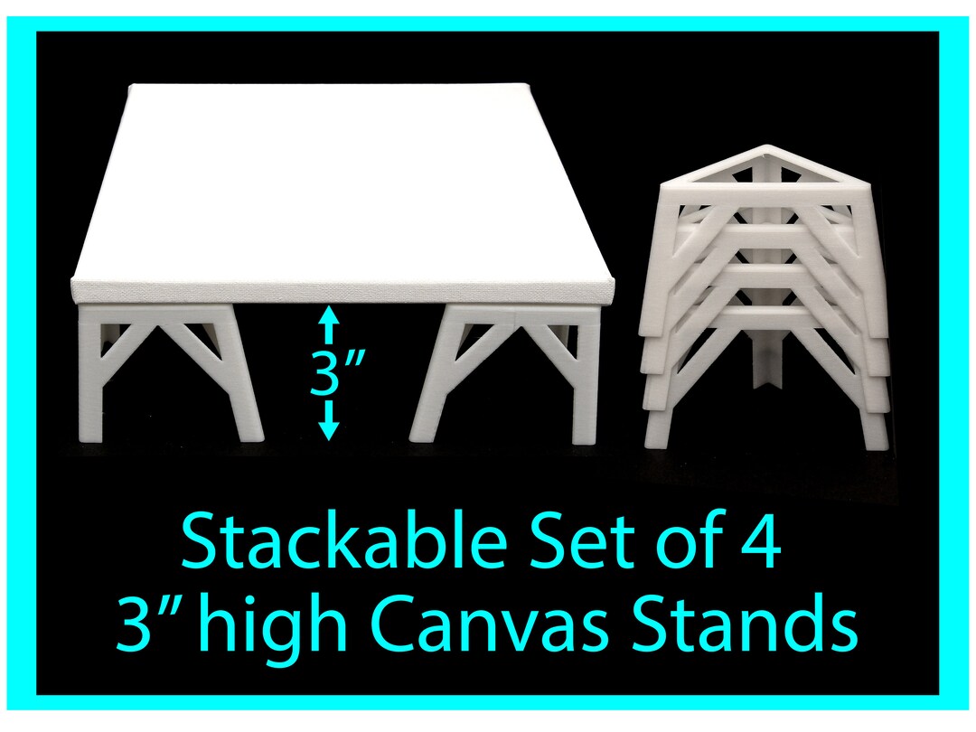 Canvas Stands for Acrylic Pouring 3 Inches High, Acrylic Pouring Tools ...