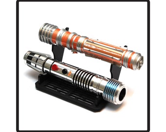 Double Lightsaber Desk Stand - Fits Savi's Workshop / Legacy Lightsabers - Display Hilts Only without Blades