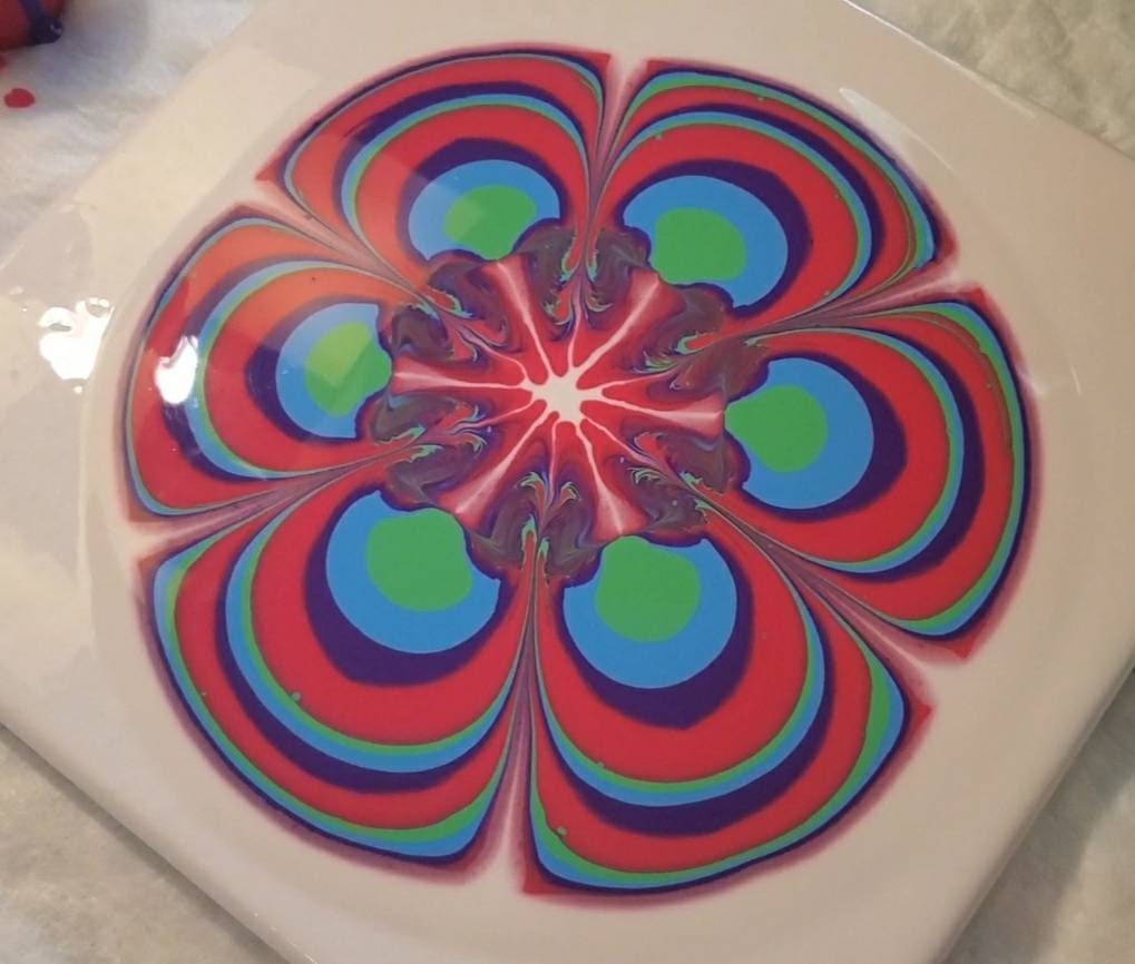 Set of Flower Pour Cups Reverse Flower Dip Acrylic Paint Etsy